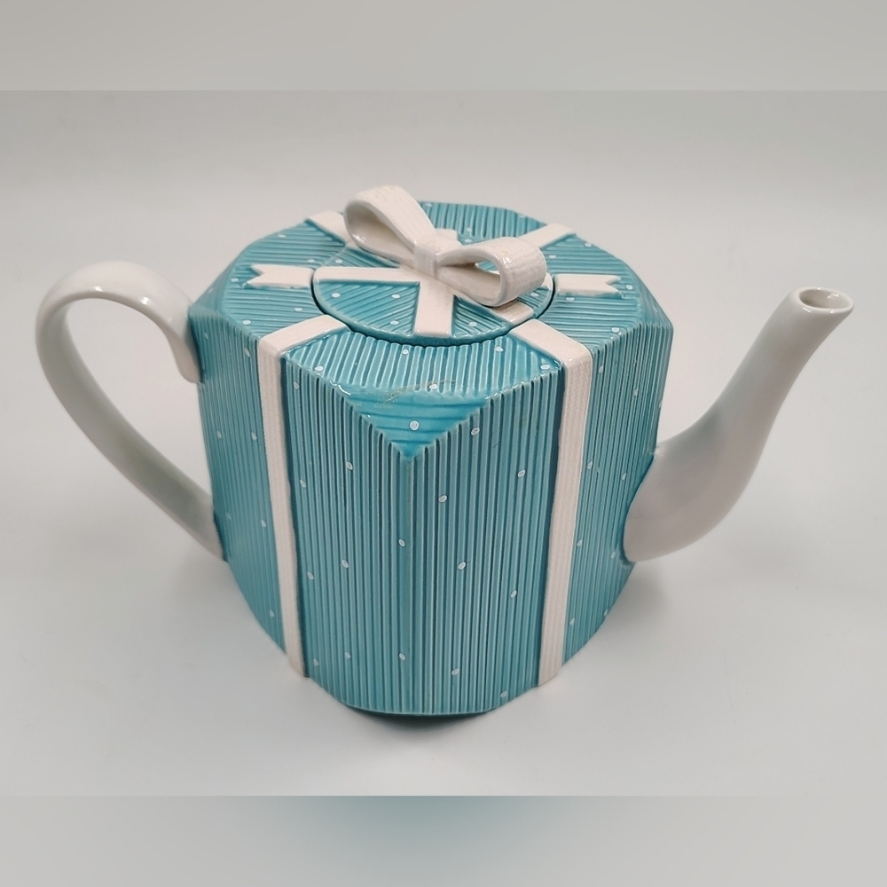 Vintage Rare Department 56 Teapot Sunday Brunch High Tea Party Brigerton